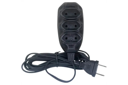 EXTENSÃO TECHNA PL 0,75 10 METROS PRETA