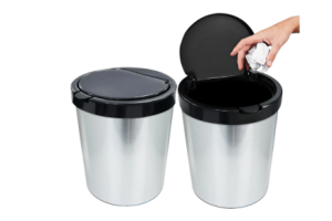 Lixeira 10 Litros ArqPlast com Tampa Metal Click – Compacta, Moderna e Eficiente