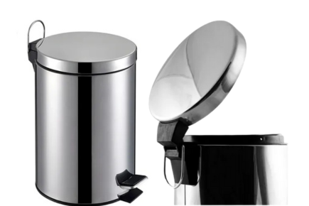 Lixeira Clink Inox com Pedal – Disponível em 3L e 5L – Elegância e Praticidade